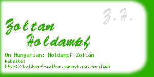 zoltan holdampf business card